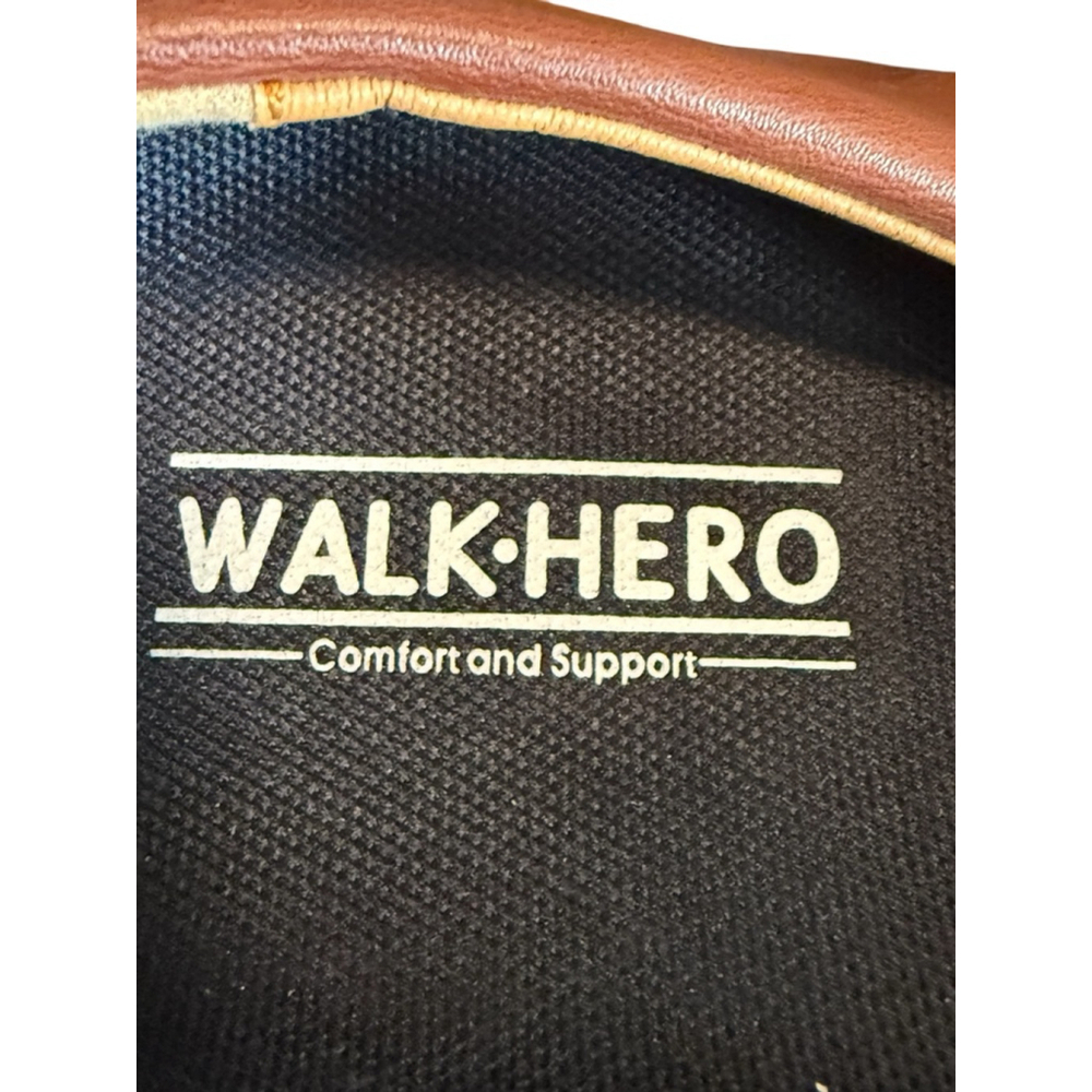 Walk Hero Rubber Brown Faux Leather Slip On Comfort Loafers EU 47 US 13-13.5 - Picture 3 of 11
